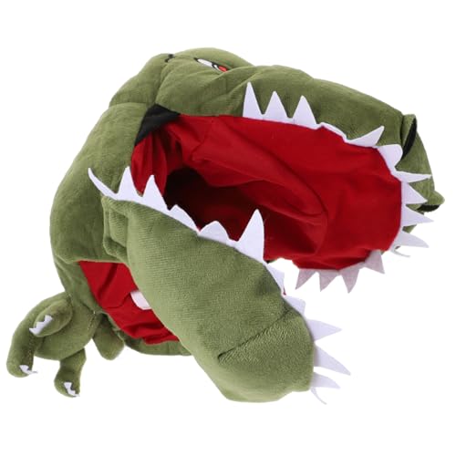 Veemoon Dinosaur Head Hat Decorative Photo Prop Festive Headdress Perfect for Masquerade Dance and Tv Props