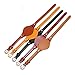 MJMT06 Compatible with ES3077 ES2830 ES3262 ES3060 Fashion Women's Watch Strap Genuine Leather Strap Women's Small Bracelet(Brown Silver)