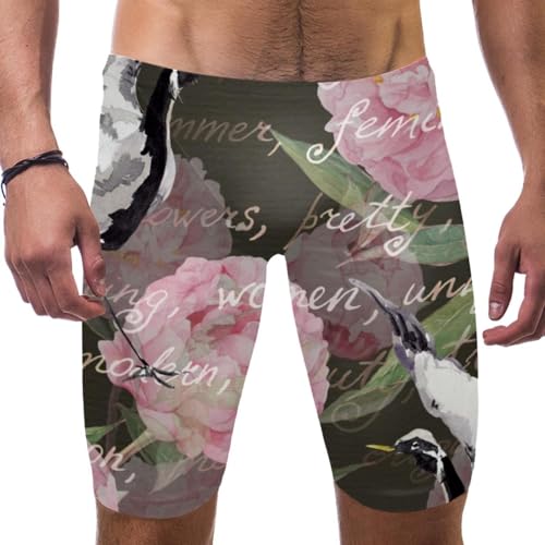 Bañador de entrenamiento de Navidad para hombre y niño con diseño deportivo de pierna cuadrada