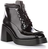  Vagabond Brooke Women\'s Lace Up Leather Block Heel Ankle Boot with Zip (Schwarz, EU 39)