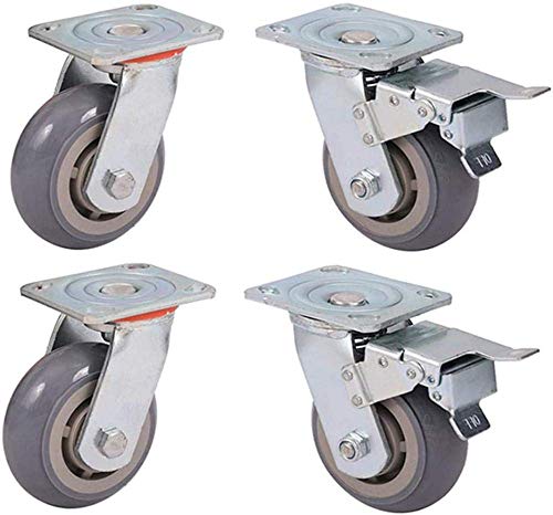 Roulette de transport industrielle 150mm anti-trace et anti-blocage charge 1000kg