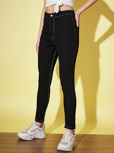 Image of GUTI Womens High Rise Ankle Length Jeans