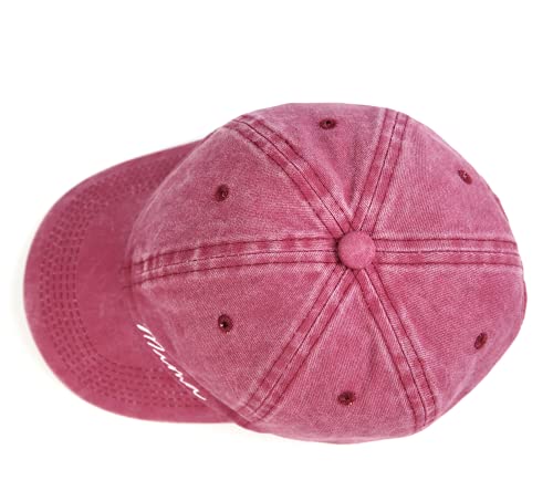 Lichfamy Mama Hat For Women, Fun Dad Hat, Cute Mom Hat, Gift For Mom Baseball Caps - Red #TOP5