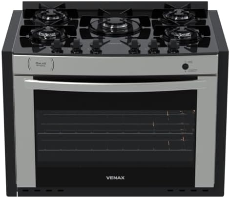 Fogao A Gas De Embutir Gaudi Prisma Vitreo Bl 5q Inox Gas Glp