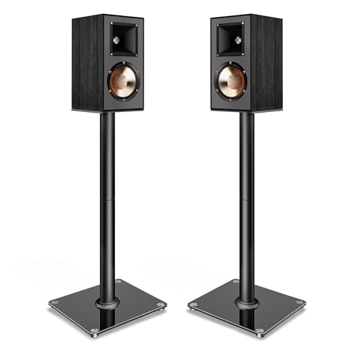 PEGZONE Speaker Stands Pair for Surround Sound,55 LBS Capacity,30.1 inch