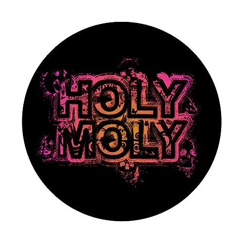 Funny Saying - Holy Moly for Men and Women PopSockets Swappable PopGrip - Image 3