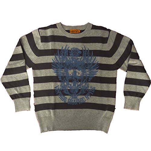 Jersey niño gris azul 8 años que no pica ni pierde el color