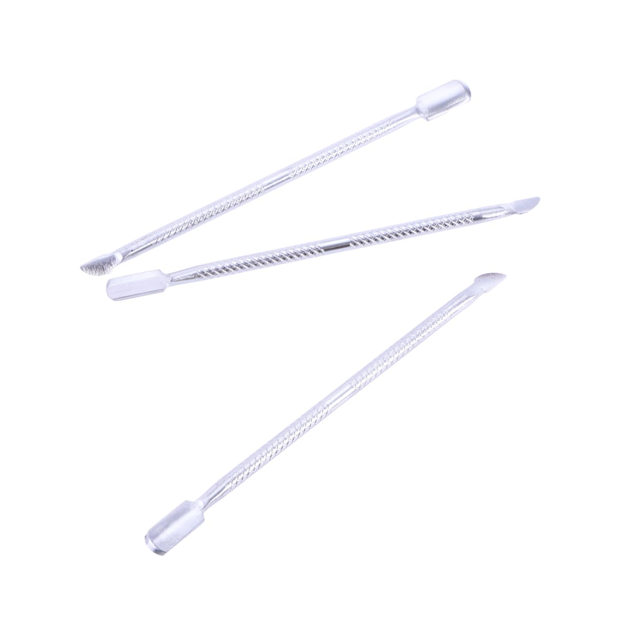 3 Piece Stainless Steel Nail Cuticle Spoon Pusher Tool Set