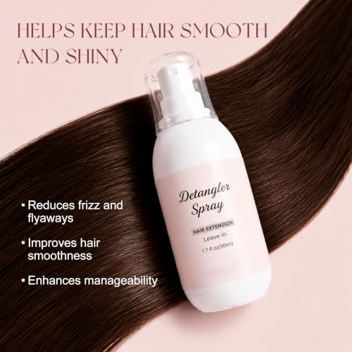 Image of Easyouth Detangler Spray, 1.7 fl Oz 50 ml, Lightweight Hair Detangling Spray, Helps Smooth Knots and Improve Manageability, Easy Combing and Styling, for Women, for Daily Use