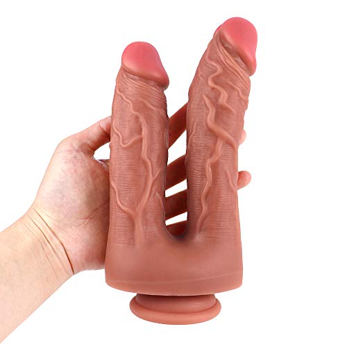 KYECOCO Dõbḷè Cabeza 21.5 cm Cónşõlầdør Mujer Flexible Sìliçóná Suave Dõbḷè Pęnêtrãción...