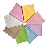 Qililandiy 8 Stück Baumwollstoff 100% Baumwolle Nähstoffe Patchwork DIY Stoffpaket Zugeschnittene Stoff Quadrate zum Nähen Handwerk Deko 46x56cm Reine Zuckerfarbe