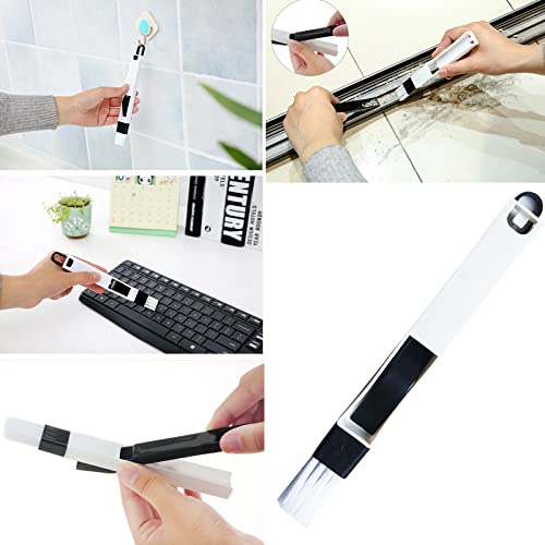 Besen und KehrschaufelPinzette, Reinigungsbürsten, Rillenspaltreinigung, WerkzeugSet, 4 Stück, Küchenreinigungsbürsten, MiniSet, Mehrzweckkleines Set für Zuhause, Tür, Fenster, Schienen, Tische, – Bild 7