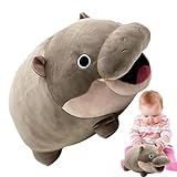 Jouet Attrayant: Cette peluche hippopotame est un choix parfait pour la Fête des Noël et les anniversaires servant de cadeau idéal pour les filles et garçons amoureux des animaux en peluche câlins
