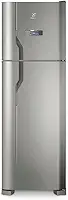 Geladeira Electrolux Frost Free 371L Turbo Congelamento Duplex Cor Inox (DFX41) 127V