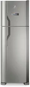 Geladeira Electrolux Frost Free 371L Turbo Congelamento Duplex Cor Inox (DFX41) 127V