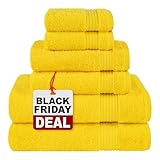 Cotton Paradise 6 Piece Towel Set, 100% Cotton Soft Absorbent Turkish Towels for Bathroom, 2 Bath...