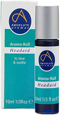 Absolute Aromas Lavender Aroma-Roll Roller Ball - Contains 100% Pure, Natural, Organic Lavender Essential Oil - A Light Calming essential oil blend to Soothe and Balance (Lavender)