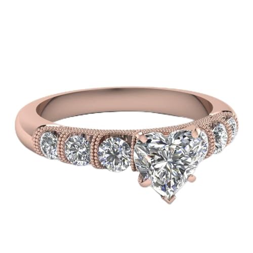 Bague diamant insolite pierre précieuse or rose pour fiançailles vintage
