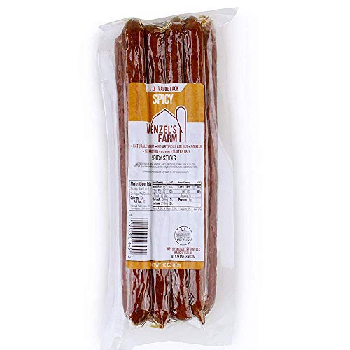 Wenzel's Farm Spicy Snack Sticks, Hickory Smoked, 1 LB Value Pack