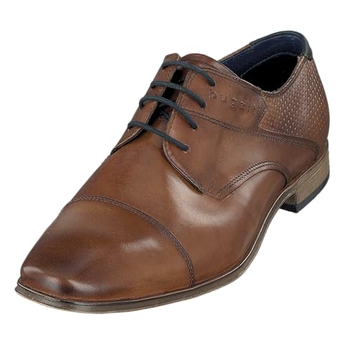 bugatti Morino, Zapatos de cordones derby, Hombre, Marrón Cognac 6300, 43 EU bugatti Morino, Zapatos de cordones derby, Hombre, Marrón Cognac 6300, 43 EU