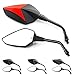 Area1 Specchietti Specchietto Moto Omologato Universali Retrovisori per Moto Omologati (2xM10 filetto destro) compatibili con BMW KTM Yamaha Honda Kawasaki KSR Moto Suzuki Triumph Aprilia Ducati Beta