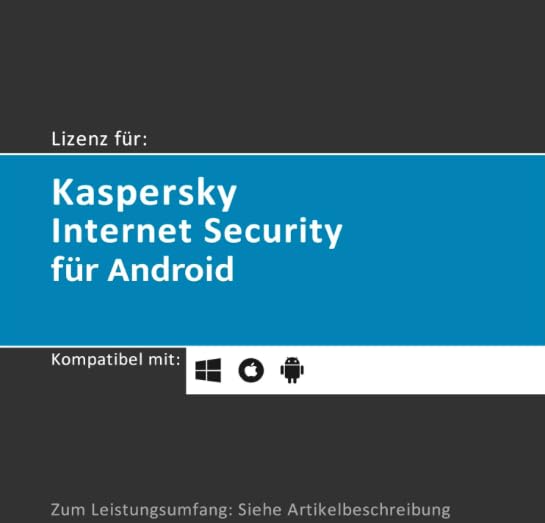 Lizenz per Email für Kaspersky Internet Security für Android | 2026 | Premium-Edition | 4 Geräte | 1 Jahr | Android | Lizenzcode per E-Mail (i. d. R. innerhalb von 24 Std.) von softwareGO