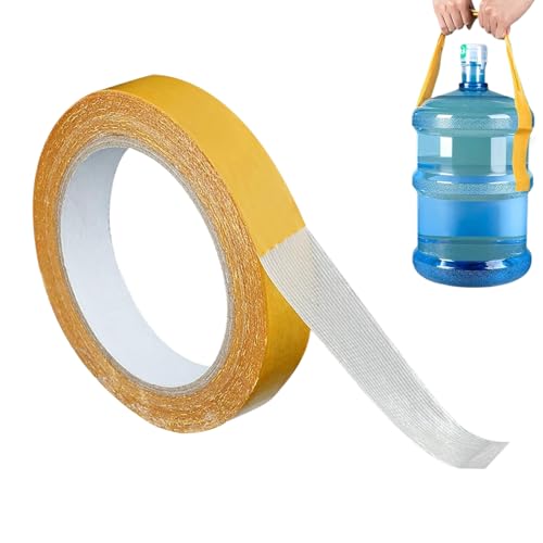 Ruban Adhésif Double Face Extra Fort | Ruban pour Tapis Double Face - Bandes Collantes à Fort Pouvoir Adhésif pour Carrelage, Verre, Tissu, Tapis, Moquette et Métal