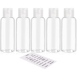 DNSEN 5 Pack 3.4oz Empty Plastic Tr...