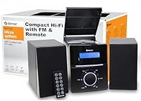 Denver MCA-240 Compact Micro HiFi System with CD, FM Radio & Alarm