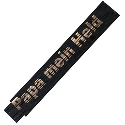 Zollstock Meterstab Papa mein Held,Schwarz