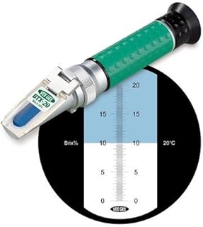 Vee Gee 43012, BTX-20 Refractometer 0-20% Brix, ATC, Pack of 3 pcs