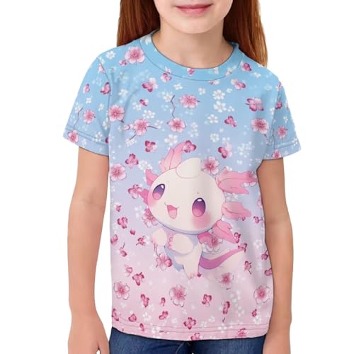 Image of Kids Graphic T-Shirt Boys Girls Novelty Tees Top Short Sleeve Shirts Summer Blouses 3-16