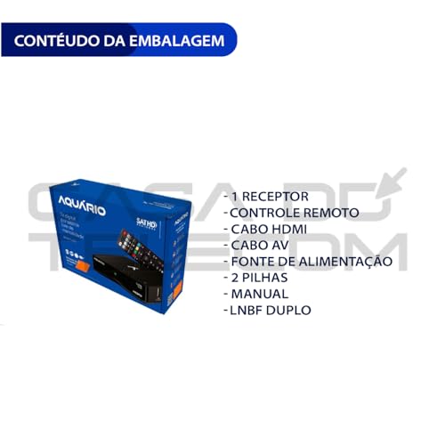 KIT RECEPTOR DIGITAL AQUARIO + LNBF DUPLO