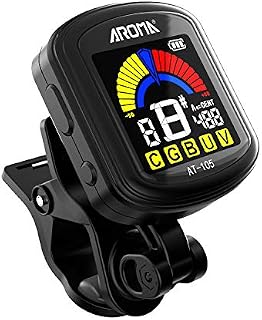 Guitar Tuner, Clip on Instrument Tuner, Rechargeable Bass Tuner, Anti-scratch Shockproof Chromatic Electronic