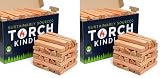 Torch Kindling - Accendifuoco naturale essiccato in forno per stufa a legna a fuoco aperto barbecue forno pizza camino camino barbecue braciere – 2,5 kg bastoncini di legna da ardere per accendere