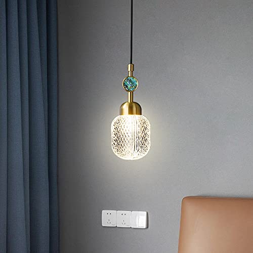 Mini lámpara de araña de cristal para isla de cocina con altura ajustable 4