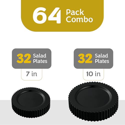 PLASTICPRO Plastic Dinner Plates Disposable Plastic Fancy Heavy Duty Party Dishes - Image 6