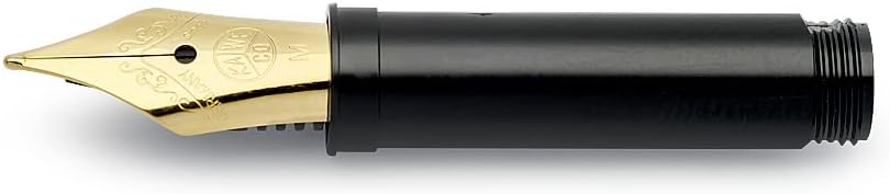 Steel Nib Insert 060 with Thread Gold for Fountain Pen I for Sport Liliput DIA2 Original Special Student Series I Exclusive Stainless Steel Gold-Plated Nib Replacement I Nib: F (Fine)