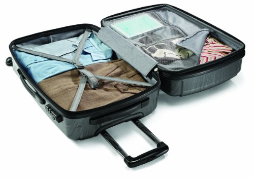 Samsonite Winfield 2 Hardside Expandable Luggage with Spinner Wheels, Charcoal, Checked-Large 28-Inch