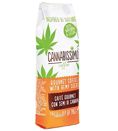 Cannabissimo Gourmet Coffee roasted with protein rich hemp seeds (Premium Italian Blend) Cannabissimo Gourmet Coffee roasted with protein rich hemp seeds (Premium Italian Blend)