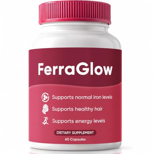 Ferraglow Ferritin Supplement for Women Ferra Glow Daily Iron Support Capsules with Iron Bisglycinate Lactoferrin Vitamin C B12 and Gentle Absorption (1)