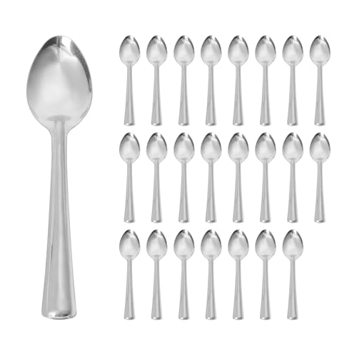 Argon Tableware 24x Teaspoons Stainless Steel Dinner Cutlery Kitchen Table Tea Spoon Set Dishwasher Safe