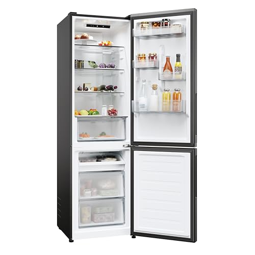 Miniatura 5 de Candy City Fresco 300 Cncq2t518eb, Frigorífico Combi, 280l, Ancho 55cm, Altura 182cm, Total No Frost Circle , Cajón Verdulero, Control Interno Digital, Iluminación Led, Puerta Reversible, 37db, Negro