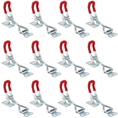 10 Stück Spannverschluss Edelstahl Schwarz - Für Koffer, Werkzeugkasten & Schränke