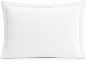 LYOR - Porta Travesseiro Matelassê Saphira 50cm x 70cm Toque 300 Fios Branco Microfibra