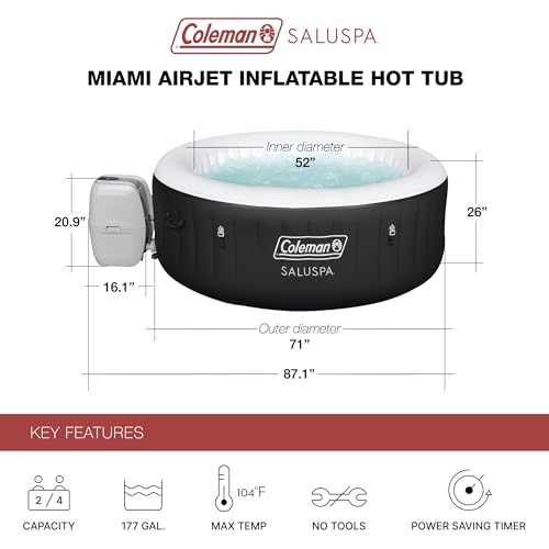 Coleman inflatable spa jacuzzi