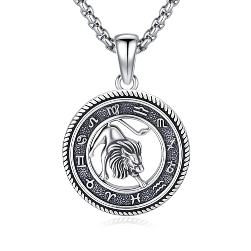 Collier horoscope lion en argent 925, le cadeau d'anniversaire idéal