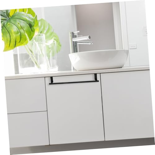 WOONEKY Over Door Drying Rack Stainless Steel Towel Holder for Cabinet Door Bathroom Towel Holder Towel Rack Door Hanger Door Towel Hanger - Thumbnail 3