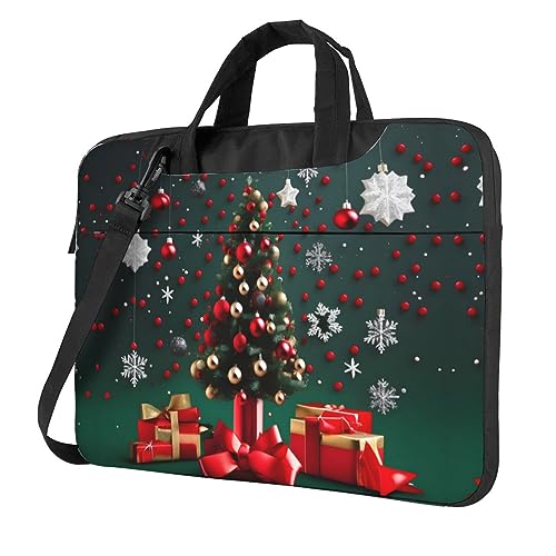 Sac ordinateur 14 pouces HYTTER noir avec motif de Noël