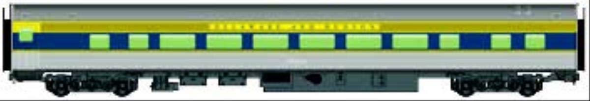 Walthers HO Scale 85' Budd Large-Window Coach Delaware & Hudson/D&H